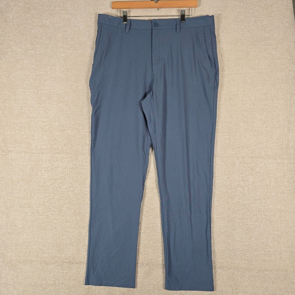 Skyr Mens Performance Pants Slate Blue 36x30 4-Way‎ Stretch Moisture Wicking UPF